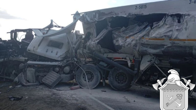 Смертельное ДТП на трассе А-120: столкнулись бензовоз, грузовик и легковушка