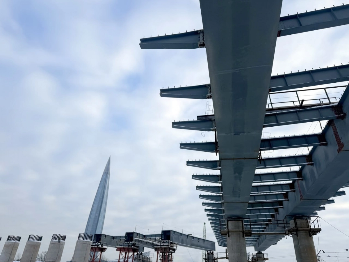 На севере Петербурга возводят транспортную развязку в составе магистрали М-32: работы выполнены на 30% - tvspb.ru