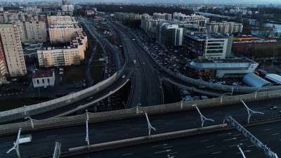 На развязке КАД с Московским шоссе полностью перекроют два съезда