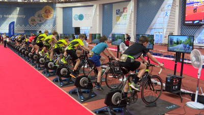 На Крестовском острове прошел второй этап Кубка губернатора по триатлону