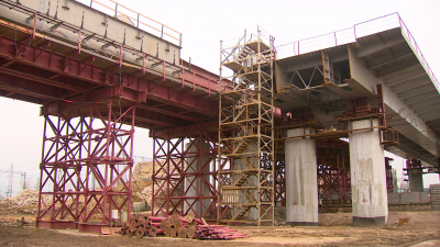 Строительство Цимбалинского путепровода пересекло важный рубеж: объект готов на 55%