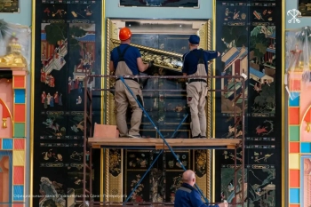 В Екатерининском дворце начали финальный этап реставрации Китайского зала