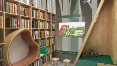 Как будет выглядеть библиотека «ЛЕС», которая откроется в ЖК «Цветной город» в сентябре