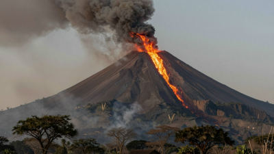Два извержения вулкана Семеру произошли в Индонезии за полтора часа