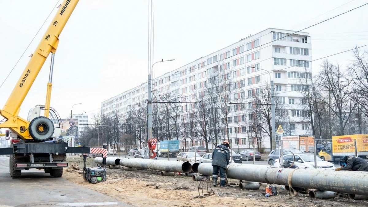На Пражской улице заменят больше двух километров труб - tvspb.ru