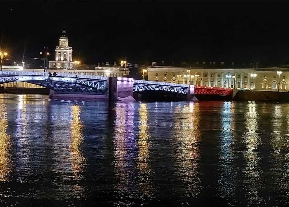 В честь 10-летия Росгвардии в Петербурге зажгут факелы Ростральных колонн и включат праздничную подсветку мостов - tvspb.ru