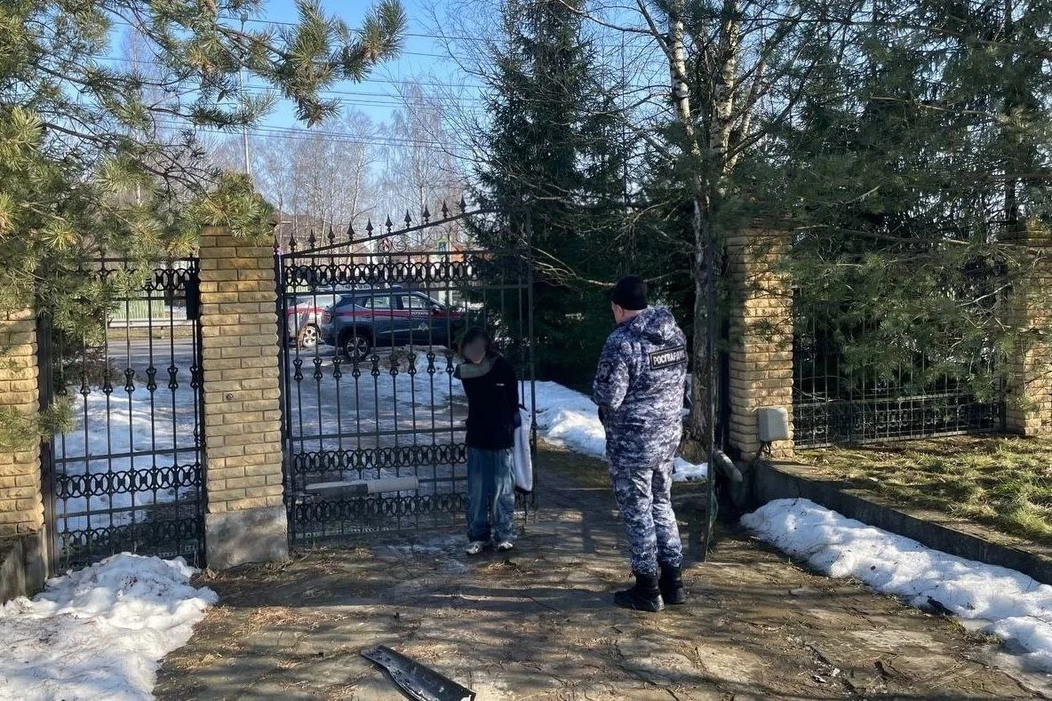 Водитель протаранил ворота частного дома в Петергофе и пытался сбежать - tvspb.ru