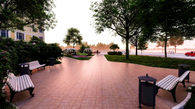 Сквер Рудольфа Фурманова на берегу Малой Невки станет тематическим общественным пространством