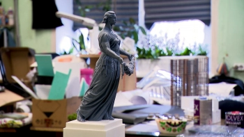 «Родина-мать» в миниатюре: для Пискарёвского кладбища напечатали точную копию памятника на 3D-принтере