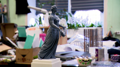 «Родина-мать» в миниатюре: для Пискарёвского кладбища напечатали точную копию памятника на 3D-принтере