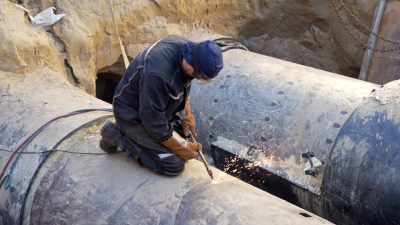 В Петербурге продолжается реконструкция тепломагистрали «Полюстровская»: завершен монтаж временных трубопроводов