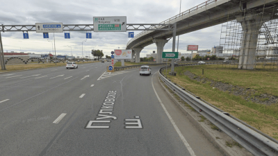 Съезд с Пулковского шоссе на внешнее кольцо КАД полностью перекроют