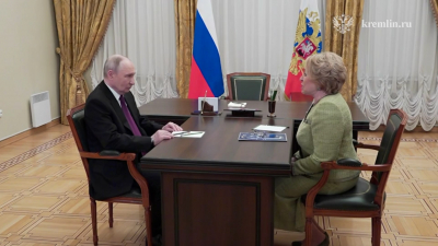 Совет законодателей и актуальные темы: Владимир Путин провёл рабочую встречу с Валентиной Матвиенко