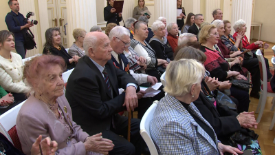 В Мариинском дворце прошёл приём в честь Дня освобождения узников фашистских концлагерей