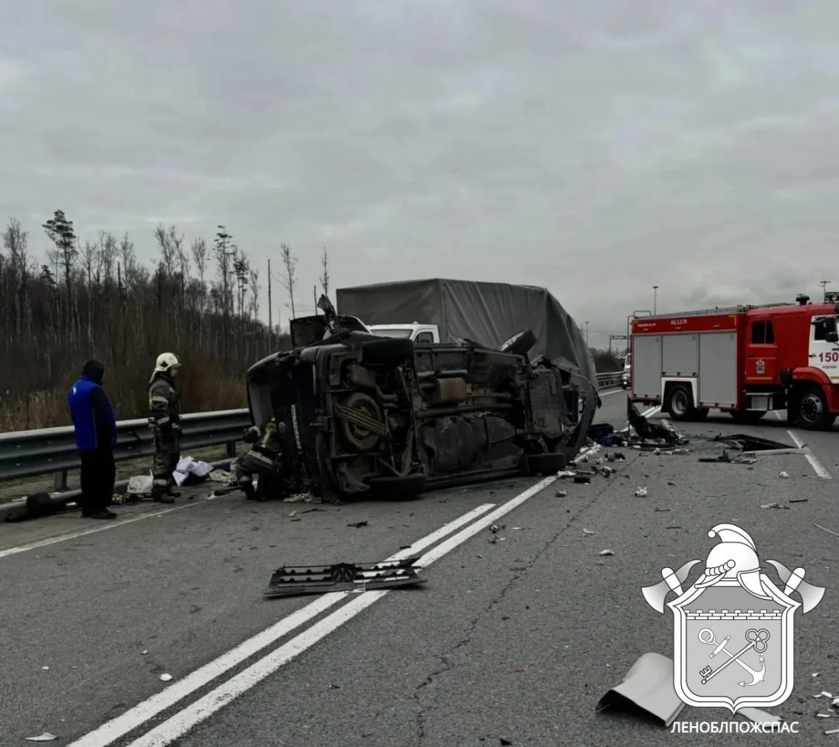 Смертельное ДТП на КАД в Кудрово: погибла пассажирка Volkswagen, движение затруднено - tvspb.ru