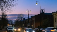 Александр Беглов: Улица Мартынова в центре Кронштадта получила новое освещение, доля светодиодных фонарей в Петербурге к началу апреля увеличена до 69%