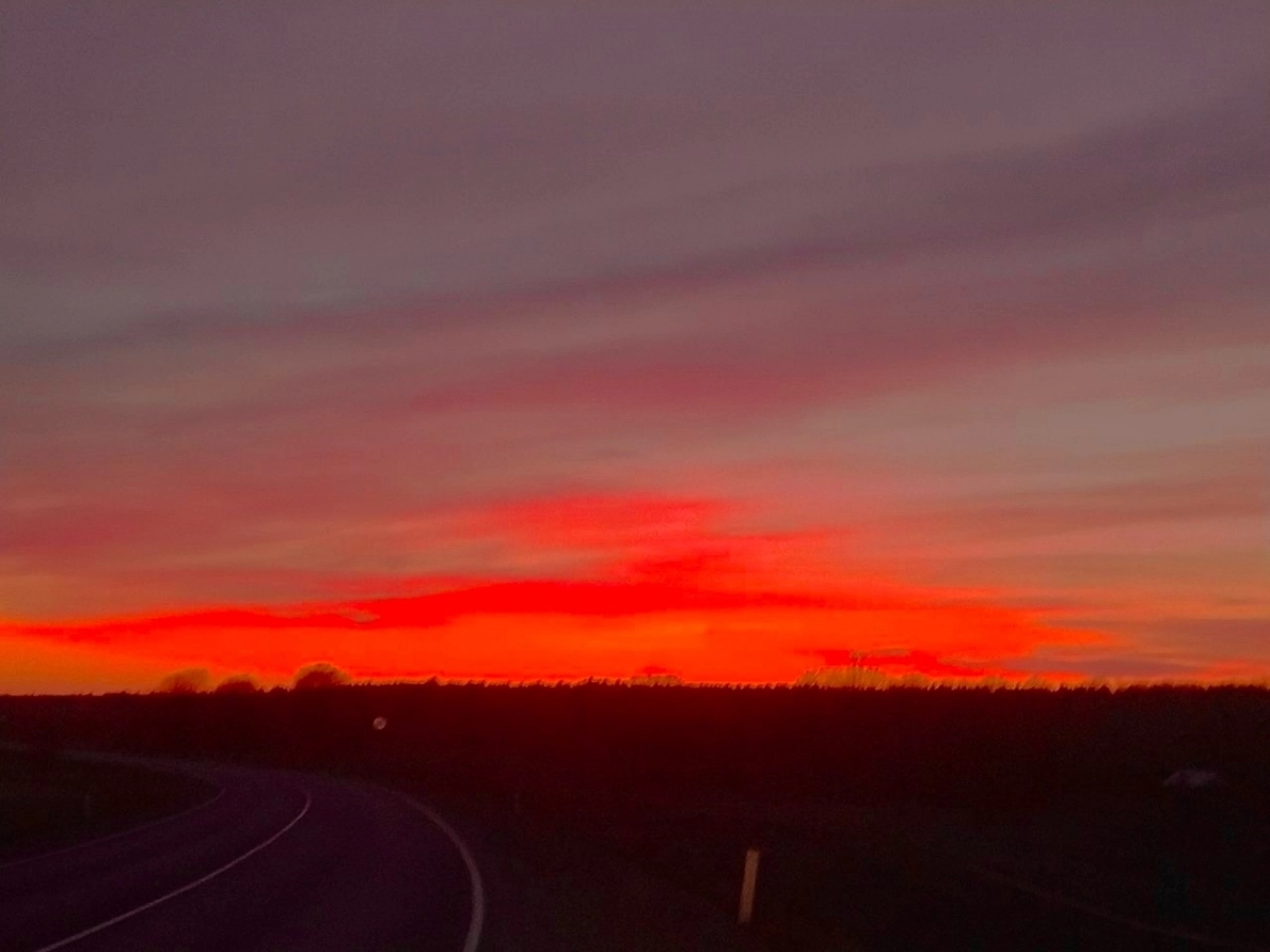 Огненный закат озарил небо над Петербургом - tvspb.ru