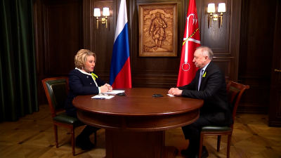 Александр Беглов поздравил Валентину Матвиенко с днём рождения