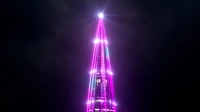 В День космонавтики башня «Лахта Центра» окрасилась в цвета Млечного Пути
