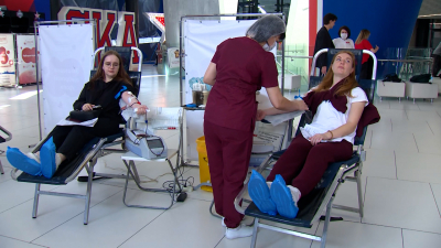 Сотрудники и болельщики ХК СКА приняли участие в Неделе популяризации донорства крови