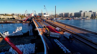 Александр Беглов рассказал Владимиру Путину о темпах строительства мостов в Петербурге