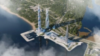 Петербуржцам показали проект новых башен «Лахта Центра»