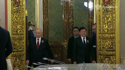 Владимир Путин встретился с президентом Лаоса в Кремле