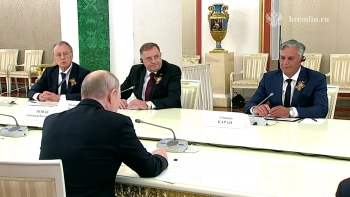Владимир Путин принял в Кремле делегацию Республики Сербской