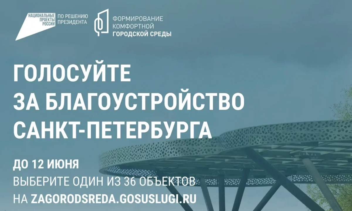 «Инфраструктура для жизни»: петербуржцы могут выбрать территории для благоустройства на онлайн-голосовании - tvspb.ru