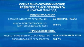 Александр Беглов: В первом квартале 2026 года совокупный оборот петербургских организаций вырос почти на 4%