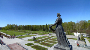 Торжественно-траурная церемония на Пискаревском мемориальном кладбище