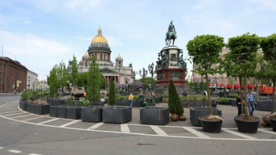 Сад-трансформер на Синем мосту откроют ко Дню города