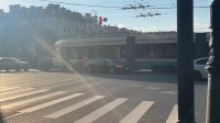 ДТП с трамваем закупорило Каменноостровский проспект