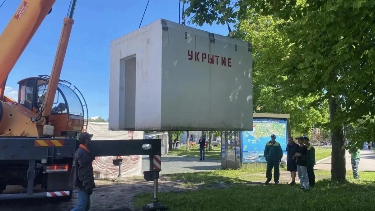 В Кронштадте устанавливают бетонные укрытия на случай атак БПЛА - tvspb.ru