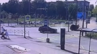 Иномарка перевернулась после ДТП в Невском районе