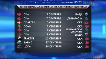 КХЛ опубликовала полный календарь матчей на сезон – СКА начнет дома с тольяттинской «Ладой»