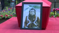 Прах советского летчика, погибшего в 43-м, с почестями захоронили на воинском участке Северного кладбища