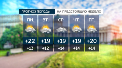 21 июня в Петербурге синоптики обещают +25 градусов