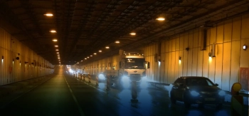 С 22 по 26 июня в тоннеле петербургской дамбы вводятся ограничения движения