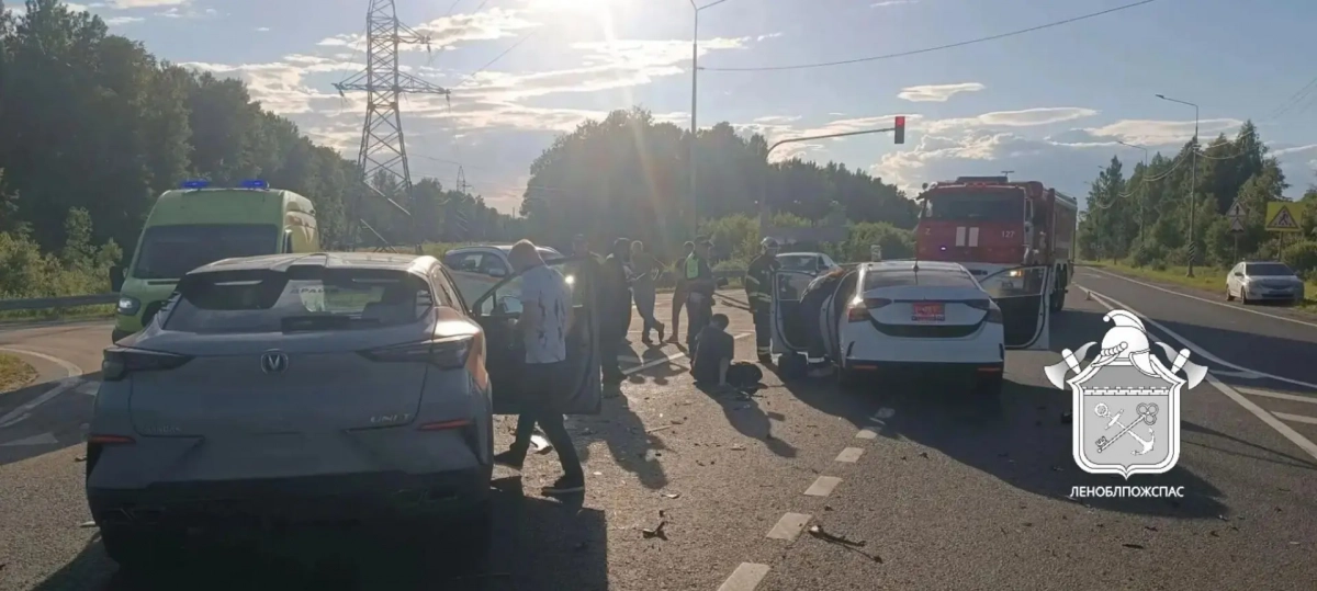 Ребёнок и двое взрослых пострадали в аварии на трассе А-120 в Кировском районе - tvspb.ru