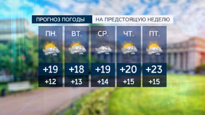 На следующей неделе Петербург ждёт тёплая, но дождливая погода