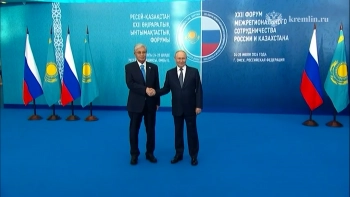 Владимир Путин встретился в Омске с президентом Казахстана Касым-Жомартом Токаевым