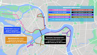 Как XXXV марафон «Белые ночи» изменит движение транспорта в Петербурге