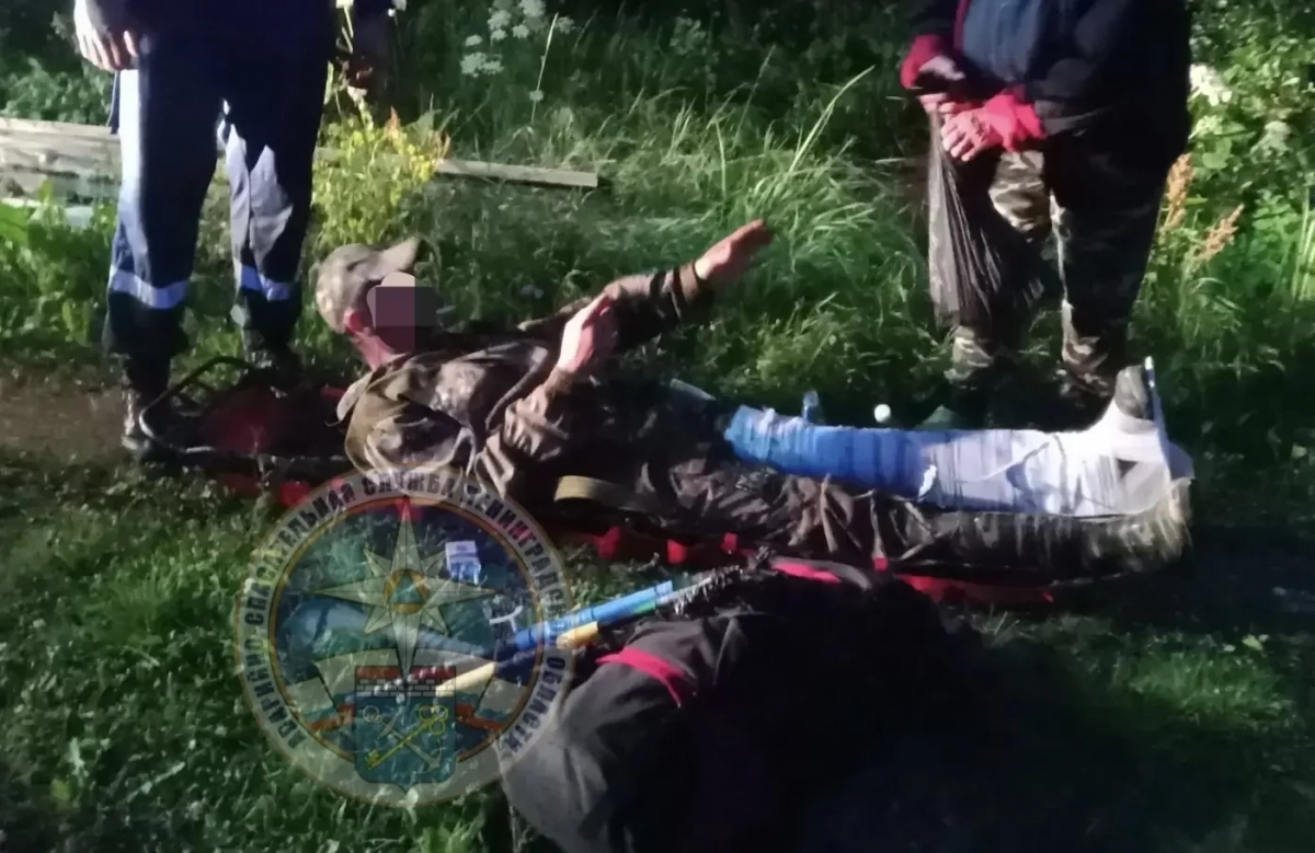 Спасатели эвакуировали из леса Ленобласти мужчину с поврежденной ногой - tvspb.ru