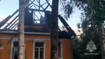 В Гатчине при пожаре в частном доме погиб человек