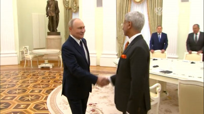 Владимир Путин принял в Кремле главу МИД Индии Субраманьяма Джайшанкара