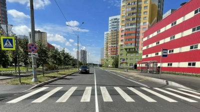 В Красногвардейском районе завершили ремонт улицы Корнея Чуковского