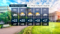 Синоптики пообещали Петербургу облачную неделю с умеренным дождем