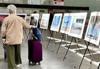 В Пулково открылась фотовыставка ко Дню Воздушного флота
