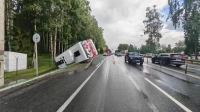 13 человек пострадали в аварии с автобусом в Ленобласти